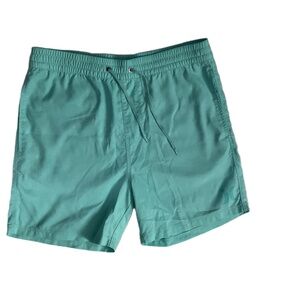 Hurley Aqua Teal Pull On Elastic‎ Waist Drawstring Mens Shorts Medium